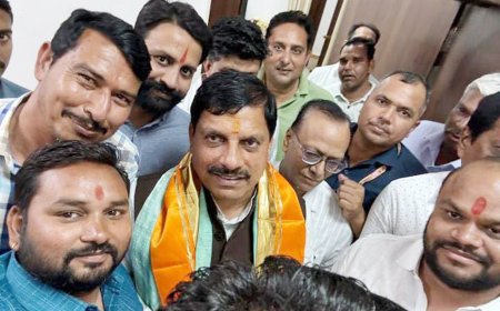 कांग्रेसी विधायक ने स्वागत किया: सीएम का काफिला जाम में फंसा ... !